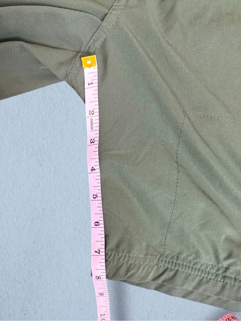 Olive Green Men's Shorts - Outdoor Casual - Picture 4 of 6
